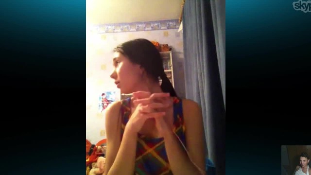 Юные узбекские сиськи во время сессии в скайпе